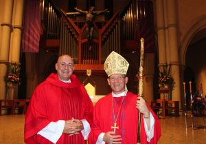 Fr Morgan Batt and Bishop Randazzo