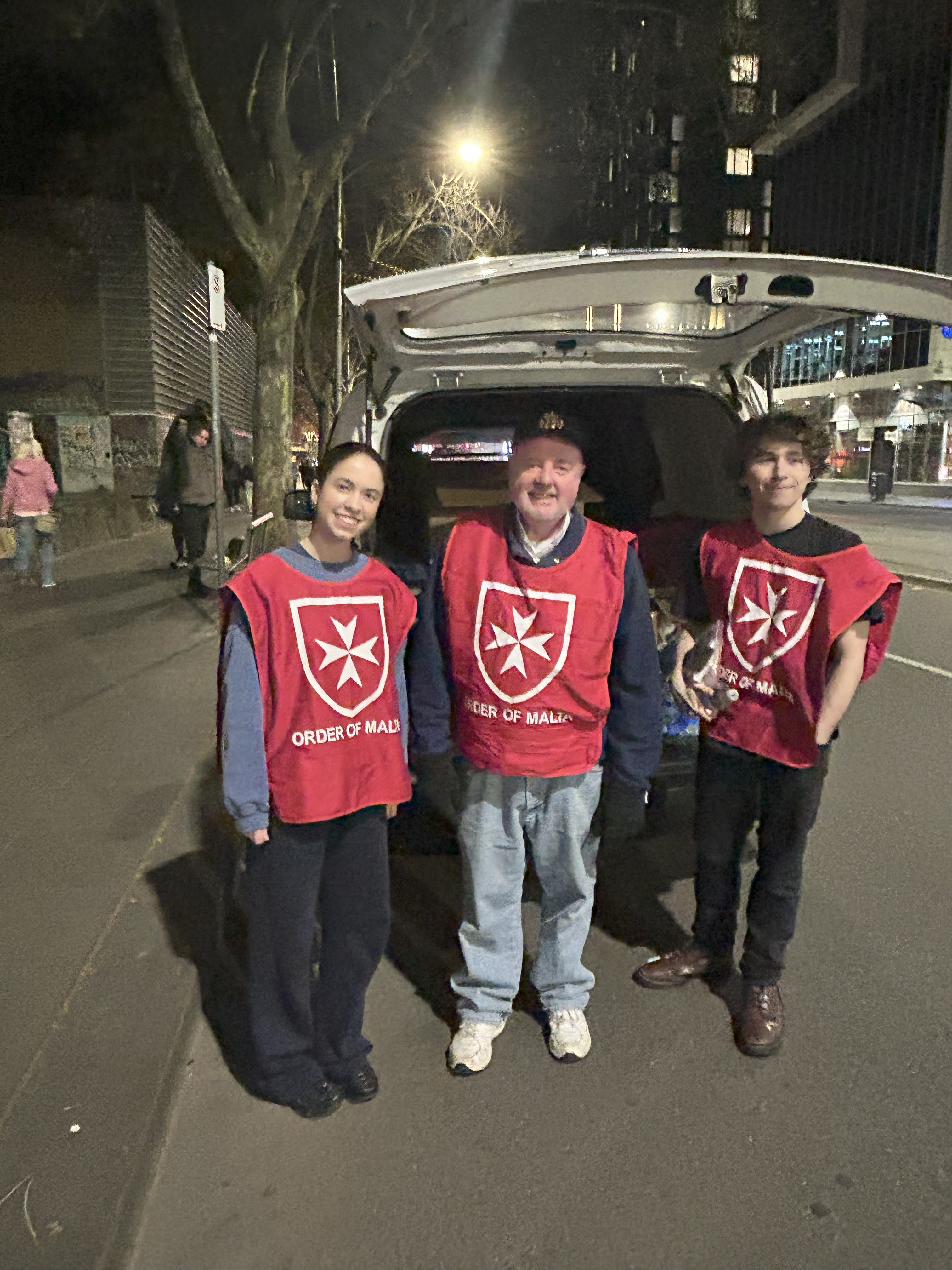 Archbishop Anthony Ireland coats distribution